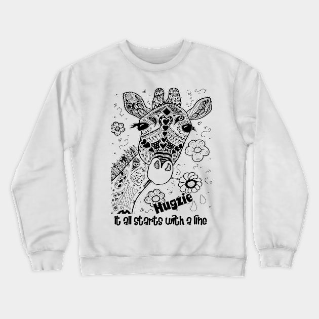 Just a Line Crewneck Sweatshirt by Hugzie